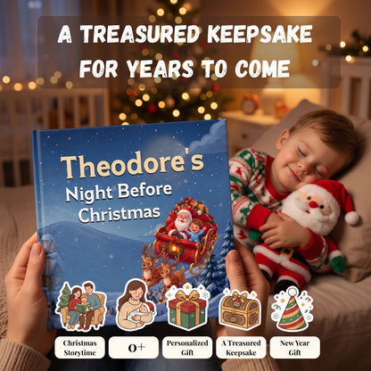 Custom Name Santa Story, Night Before Christmas Book