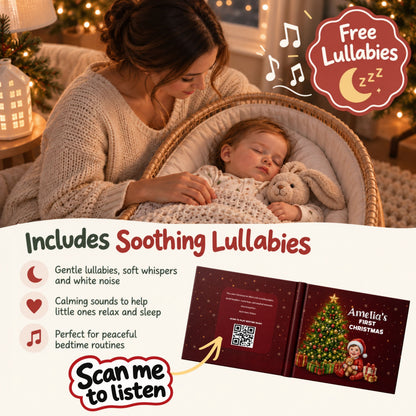 Baby’s First Christmas Personalized Book, 1st Christmas Baby Gift