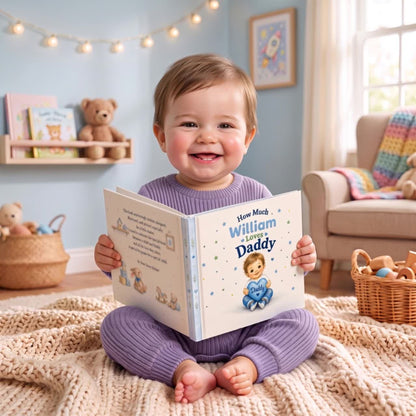 Personalized Fathers Day Book, First Fathers Day Gift from Baby