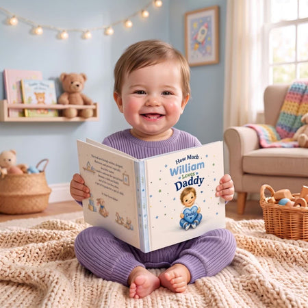 Personalized Fathers Day Book, First Fathers Day Gift from Baby