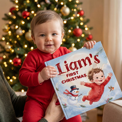 1st Christmas Gift, Personalized Baby’s First Christmas Book