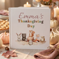 Personalized Fall Storybook for Toddler, Custom Name Thanksgiving Book