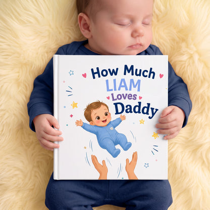 Custom Daddy Book from Child, Personalized Dad and Child Storybook