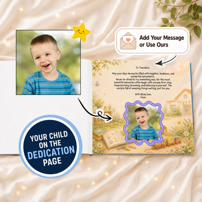 Personalized First Day of Kindergarten Book, Custom Name Story Gift