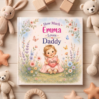 First Fathers Day Keepsake, Daddy and Me Personalized Book