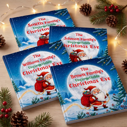 Personalized Family Christmas Book, Custom Name Storybook, Christmas Eve Gift for Family
