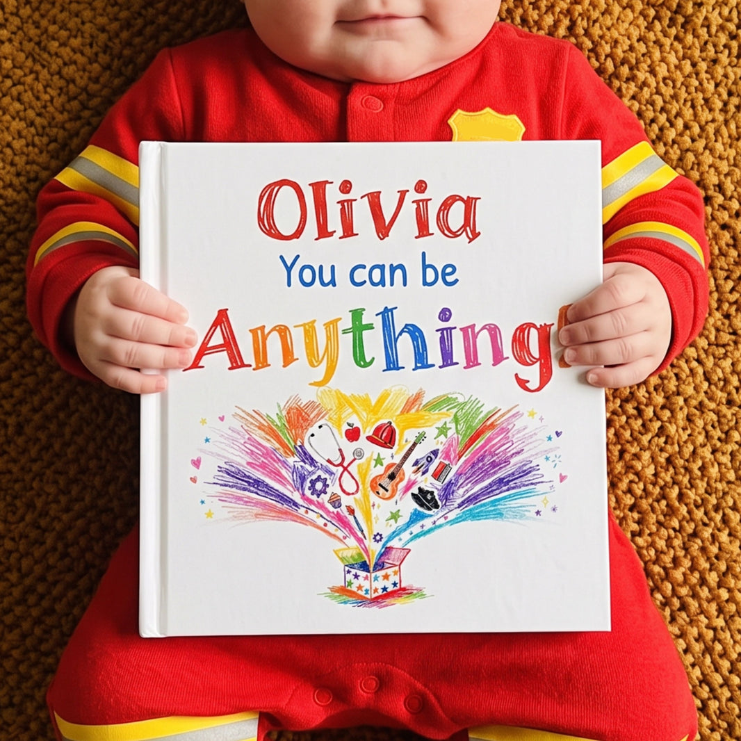 You Can Be Anything Personalized Kids Book, Custom Name Future Careers Storybook