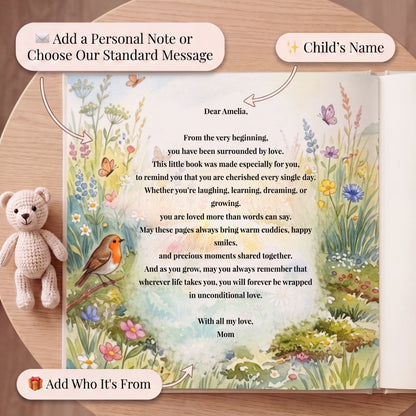 You’re So Loved Custom Name Book, Newborn Book, First Year Keepsake Gift