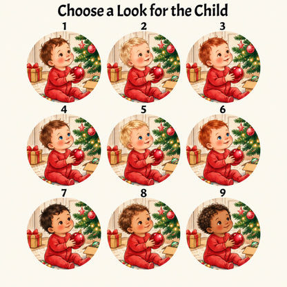 Baby’s First Christmas Personalized Book, 1st Christmas Baby Gift