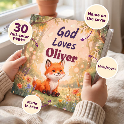 Personalized God’s Love Baby Book, Christian Story with Name