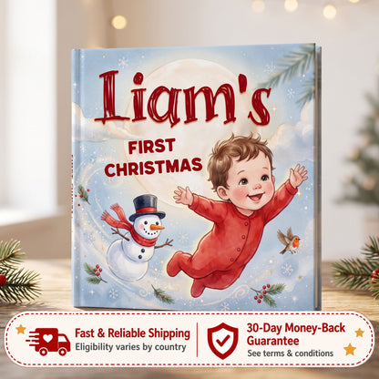 1st Christmas Gift, Personalized Baby’s First Christmas Book