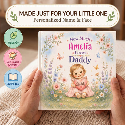 First Fathers Day Keepsake, Daddy and Me Personalized Book