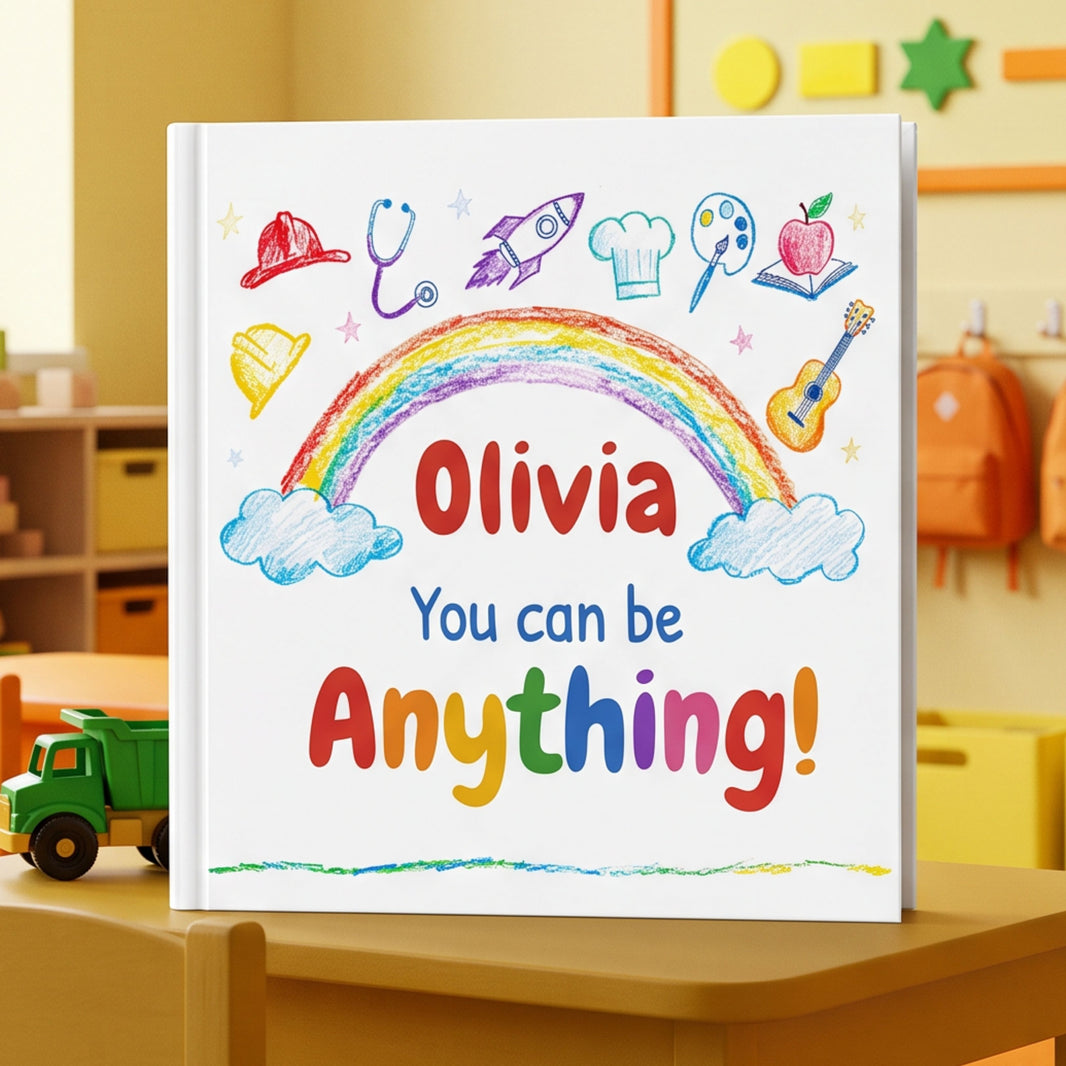 Custom Baby Book with Name, Personalized You Can Be Anything Storybook
