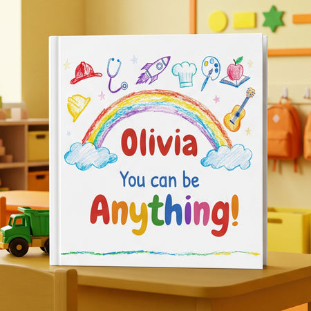 Custom Baby Book with Name, Personalized You Can Be Anything Storybook