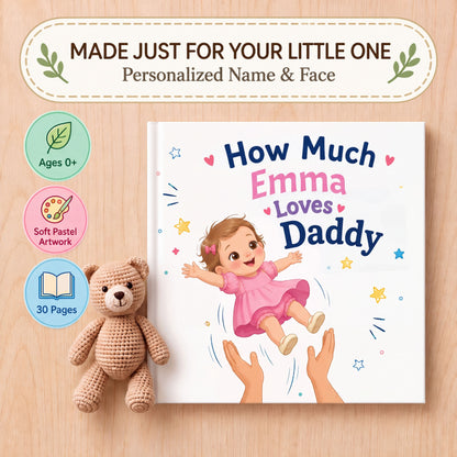 Personalized Baby Book for Daddy, New Dad Gift from Baby, First Time Dad Gift