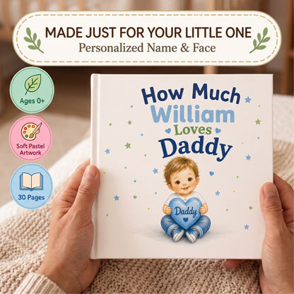 Personalized Fathers Day Book, First Fathers Day Gift from Baby