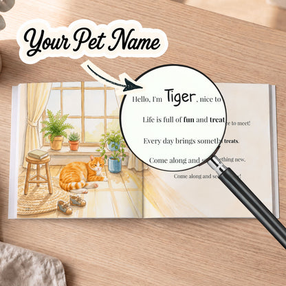 Personalized Cat Photo Story Book, Animal Lover Gift