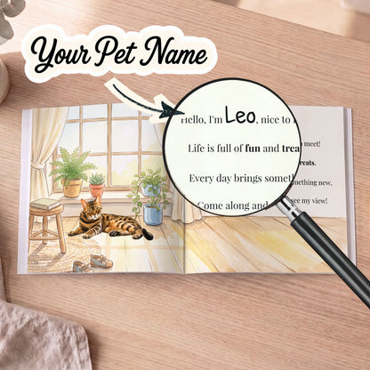 Custom Pet Photo Book, Personalized Pet Story Book, Pet Portrait Book