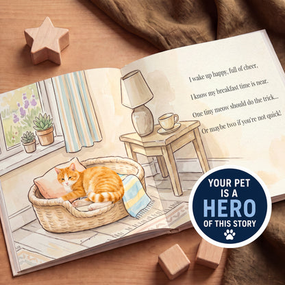 Personalized Cat Photo Story Book, Animal Lover Gift