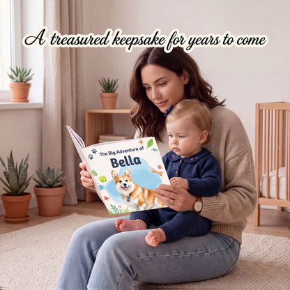 Custom Pet Photo Story Book, Dog Photo Illustration Book, Custom Dog Book for Kids