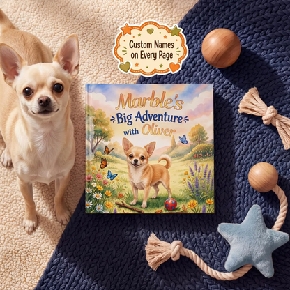 Custom Pet Adventure Book, Personalized Dog Book with Name