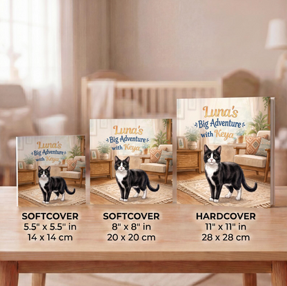 Custom Kids Story with Cat, Personalized Cat Book, Gifts for Kids