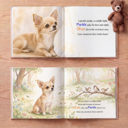 Custom Pet Adventure Book, Personalized Dog Book with Name