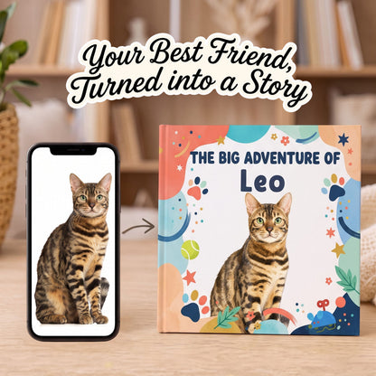 Custom Pet Photo Book, Personalized Pet Story Book, Pet Portrait Book
