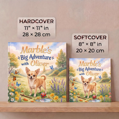 Custom Pet Adventure Book, Personalized Dog Book with Name