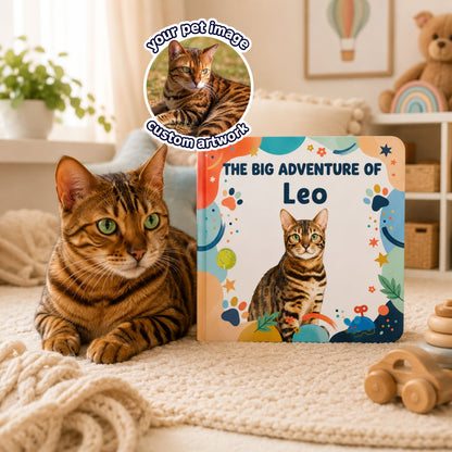 Custom Pet Photo Book, Personalized Pet Story Book, Pet Portrait Book