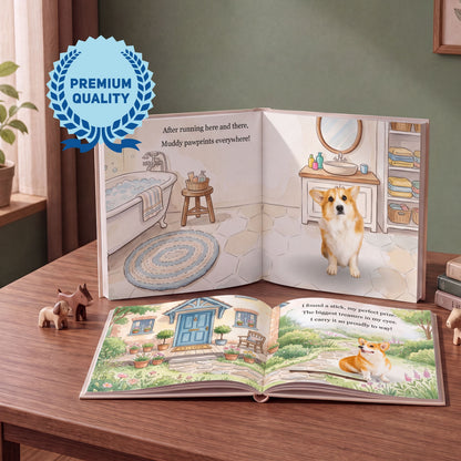 Custom Pet Photo Story Book, Dog Photo Illustration Book, Custom Dog Book for Kids