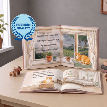 Personalized Cat Photo Story Book, Animal Lover Gift