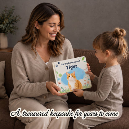 Personalized Cat Photo Story Book, Animal Lover Gift