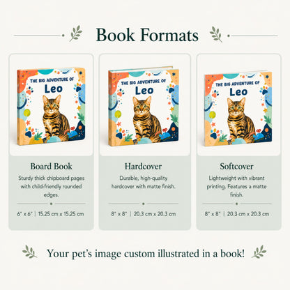 Custom Pet Photo Book, Personalized Pet Story Book, Pet Portrait Book