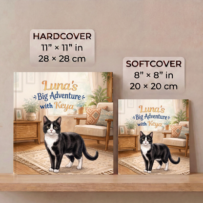 Custom Kids Story with Cat, Personalized Cat Book, Gifts for Kids