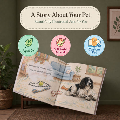 Personalized Pet Photo Book, Custom Dog Photo Story Book