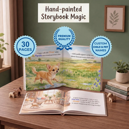 Custom Pet Adventure Book, Personalized Dog Book with Name