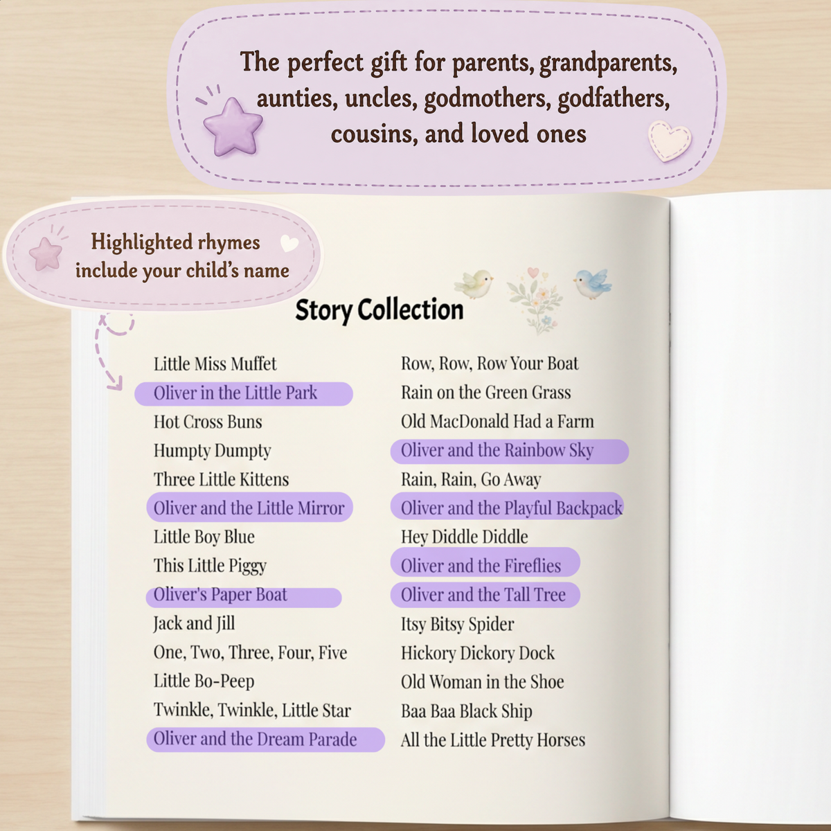 Personalized Nursery Rhymes Storybook Children’s Book
