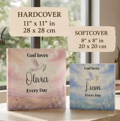 Personalized Christian Book With Name, Custom Bible Storybook For Toddlers, Baptism Gift for Boy or Girl