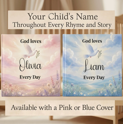 Personalized Christian Book With Name, Custom Bible Storybook For Toddlers, Baptism Gift for Boy or Girl