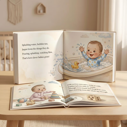Personalized 1st Birthday Book, First Birthday Gift for Baby