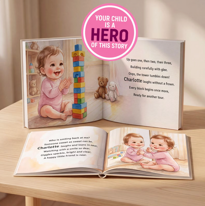 1st Birthday Gift Personalised Book, Custom Name One Year Old, Personalized Baby Birthday Keepsake