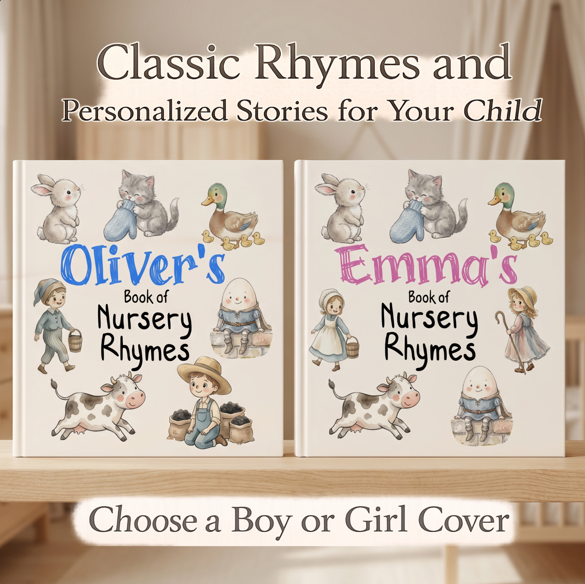 Personalized Nursery Rhymes Storybook Children’s Book
