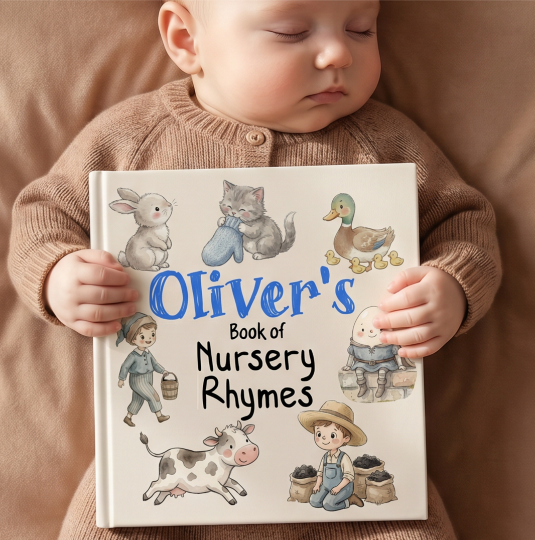 Personalized Nursery Rhymes Book Custom Name Children’s Book