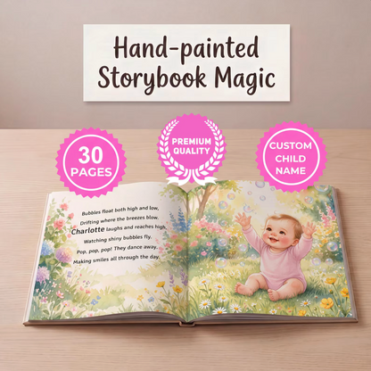 1st Birthday Gift Personalised Book, Custom Name One Year Old, Personalized Baby Birthday Keepsake