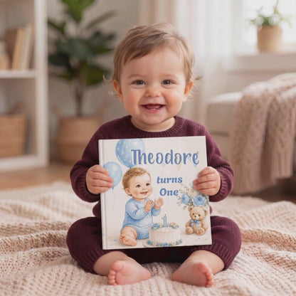 1st Birthday Gift Personalised Book, Custom Name One Year Old, Personalized Baby Birthday Keepsake