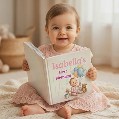 1st Birthday Gift Personalised Book, Custom Name Storybook, One Year Old Keepsake