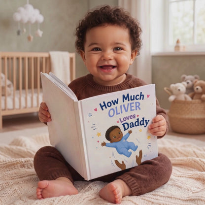 Custom Daddy Book from Child, Personalized Dad and Child Storybook