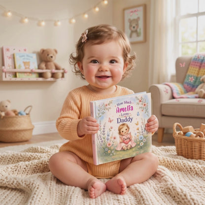 First Fathers Day Keepsake, Daddy and Me Personalized Book