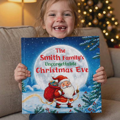 Personalized Family Christmas Book, Custom Name Storybook, Christmas Eve Gift for Family